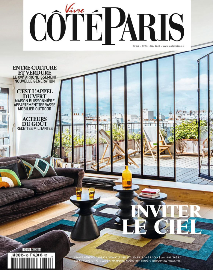 Couverture Vivre Côté Paris, terrasse parisienne