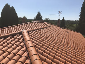 Toiture en tuiles posée par Couverture Legrand Aurélien en Charente