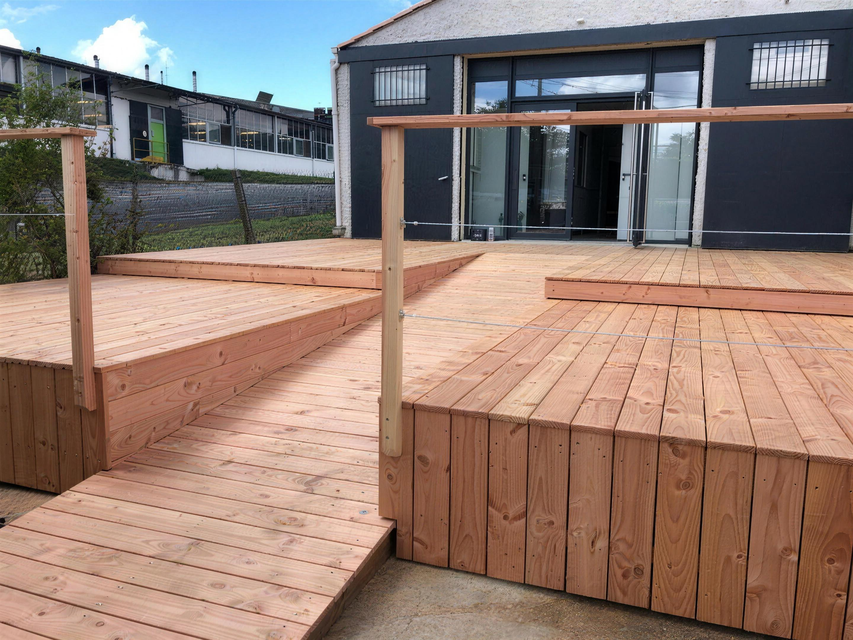 Terrasse bois, Charente