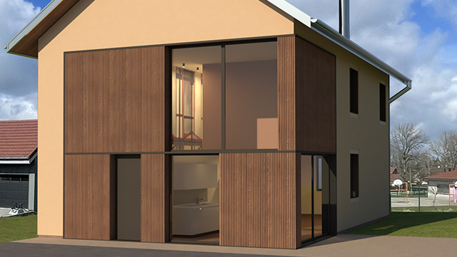 Maison individuelle contemporaine en bois