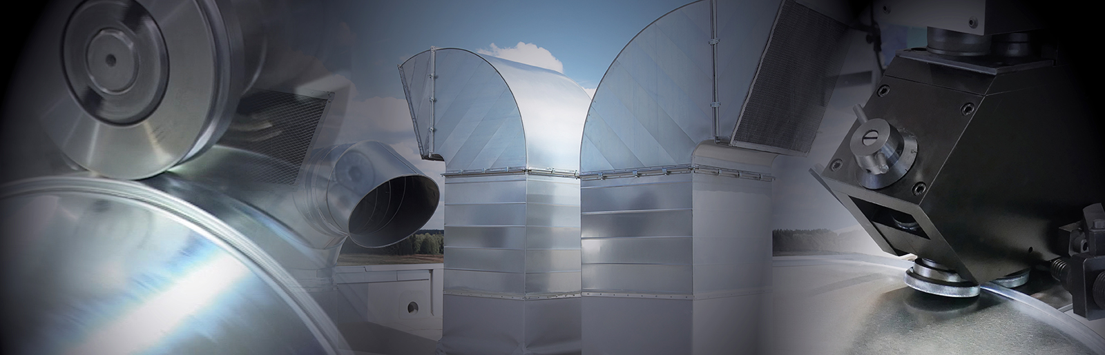 Gaines de ventilation rectangulaires et circulaires en tôle