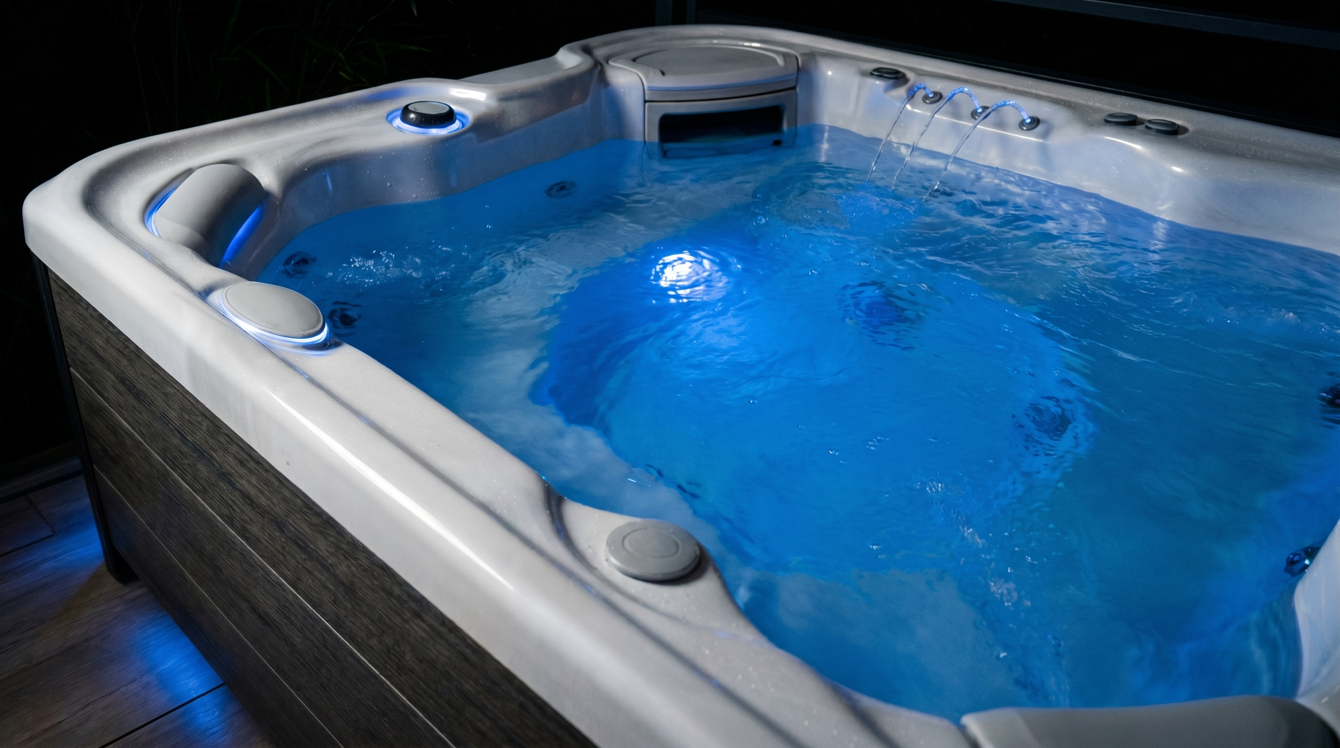 Spa LED bleu nuit