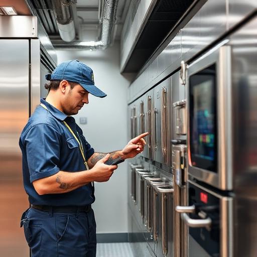Technicien Parinox en intervention sur des fours professionnels