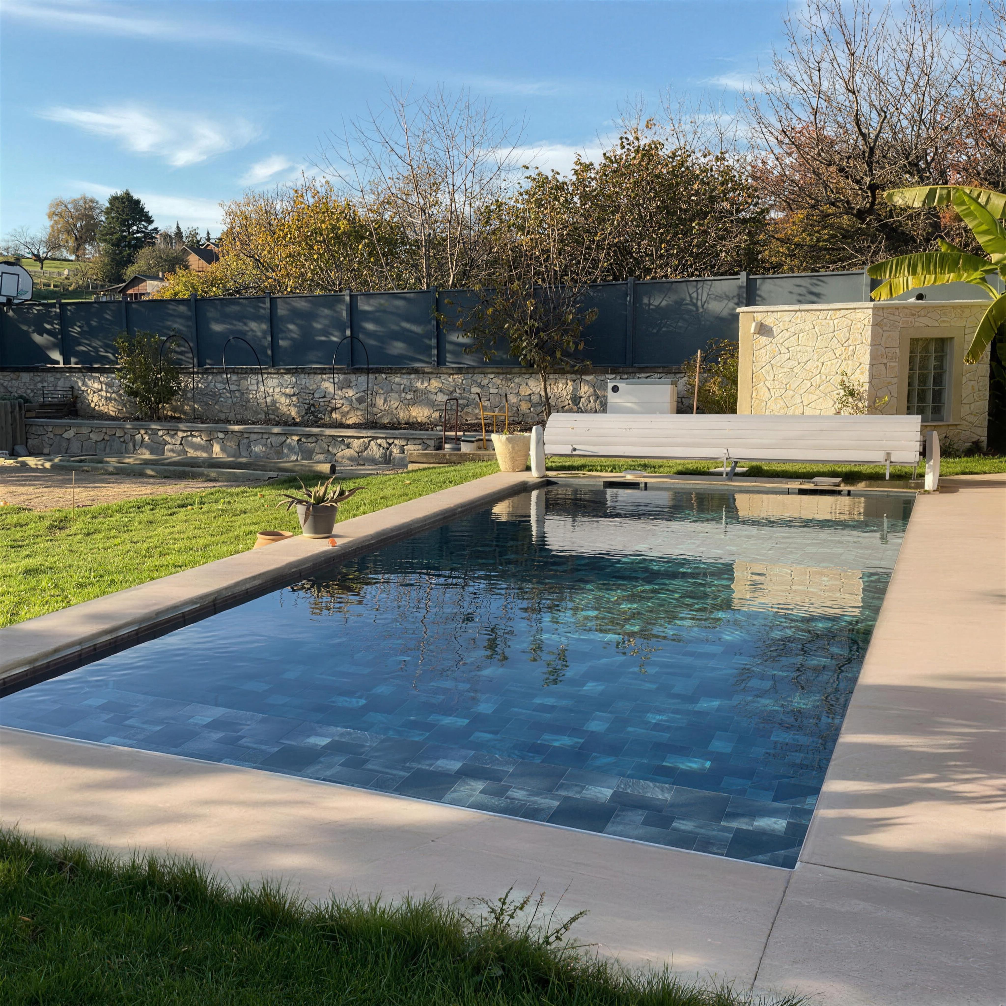 Piscine en cours de réalisation