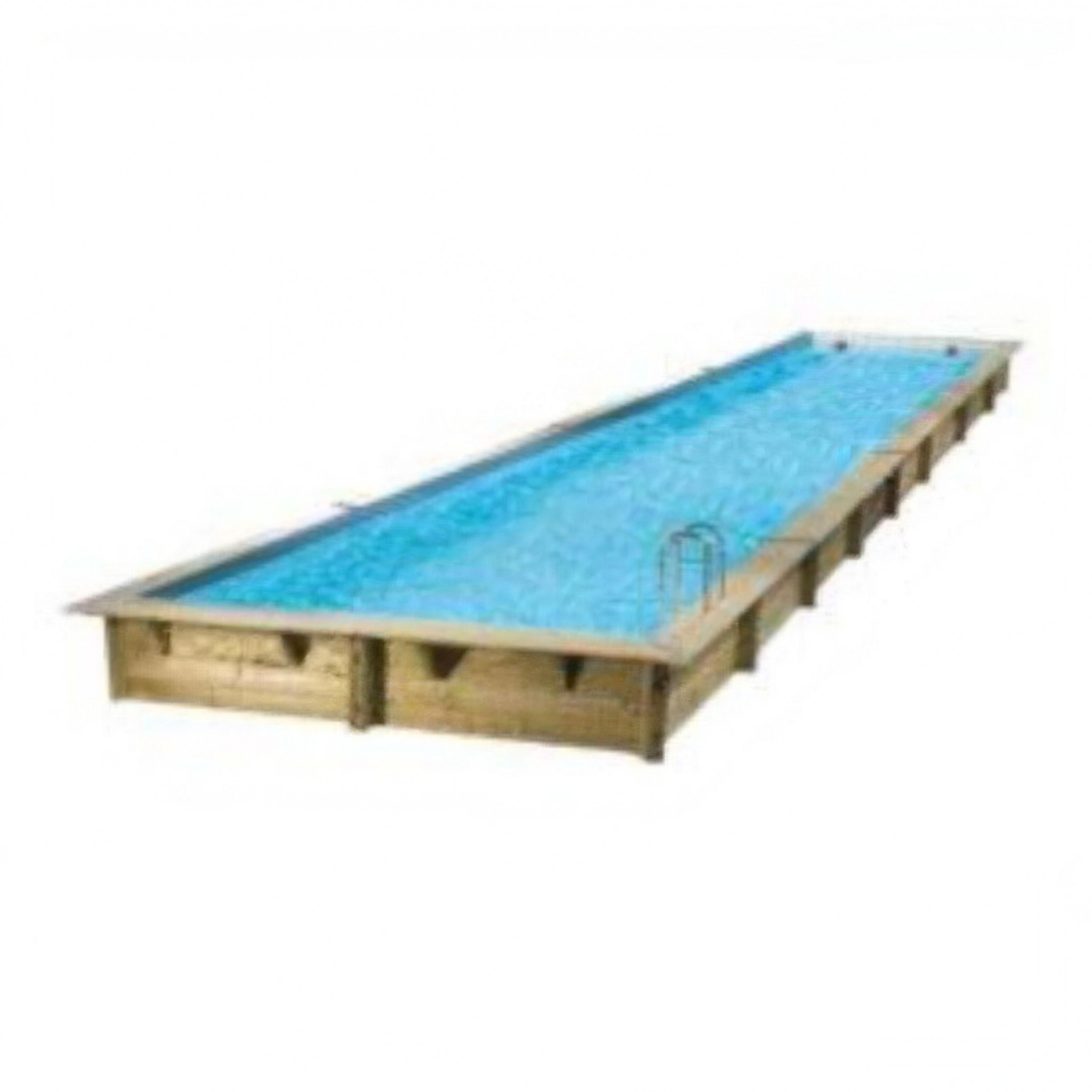 Jardin avec piscine, lumière d'été