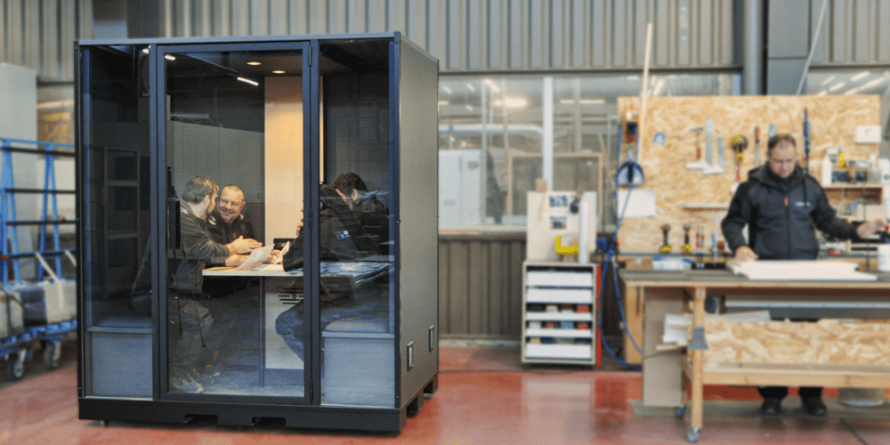 Cabine acoustique pour atelier