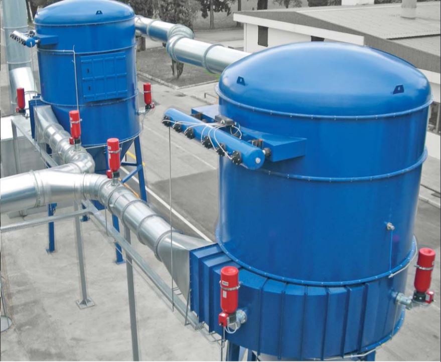 Système d'aspiration et de filtration industrielle