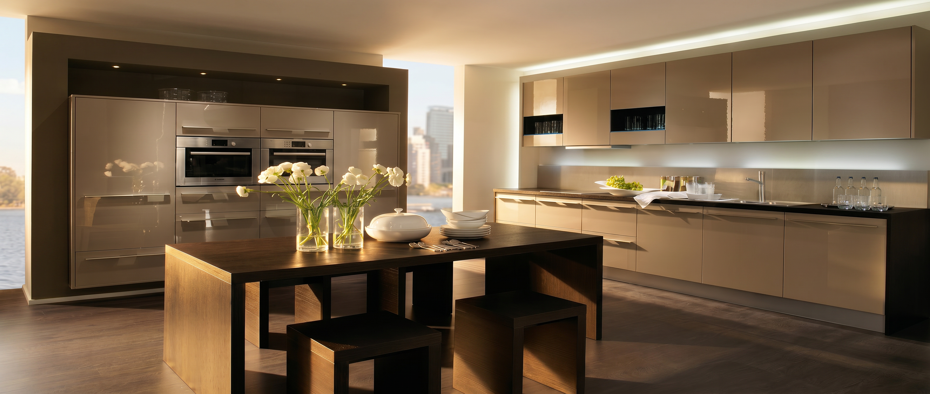 Réalisation cuisine ouverte Premier Plan Cuisines